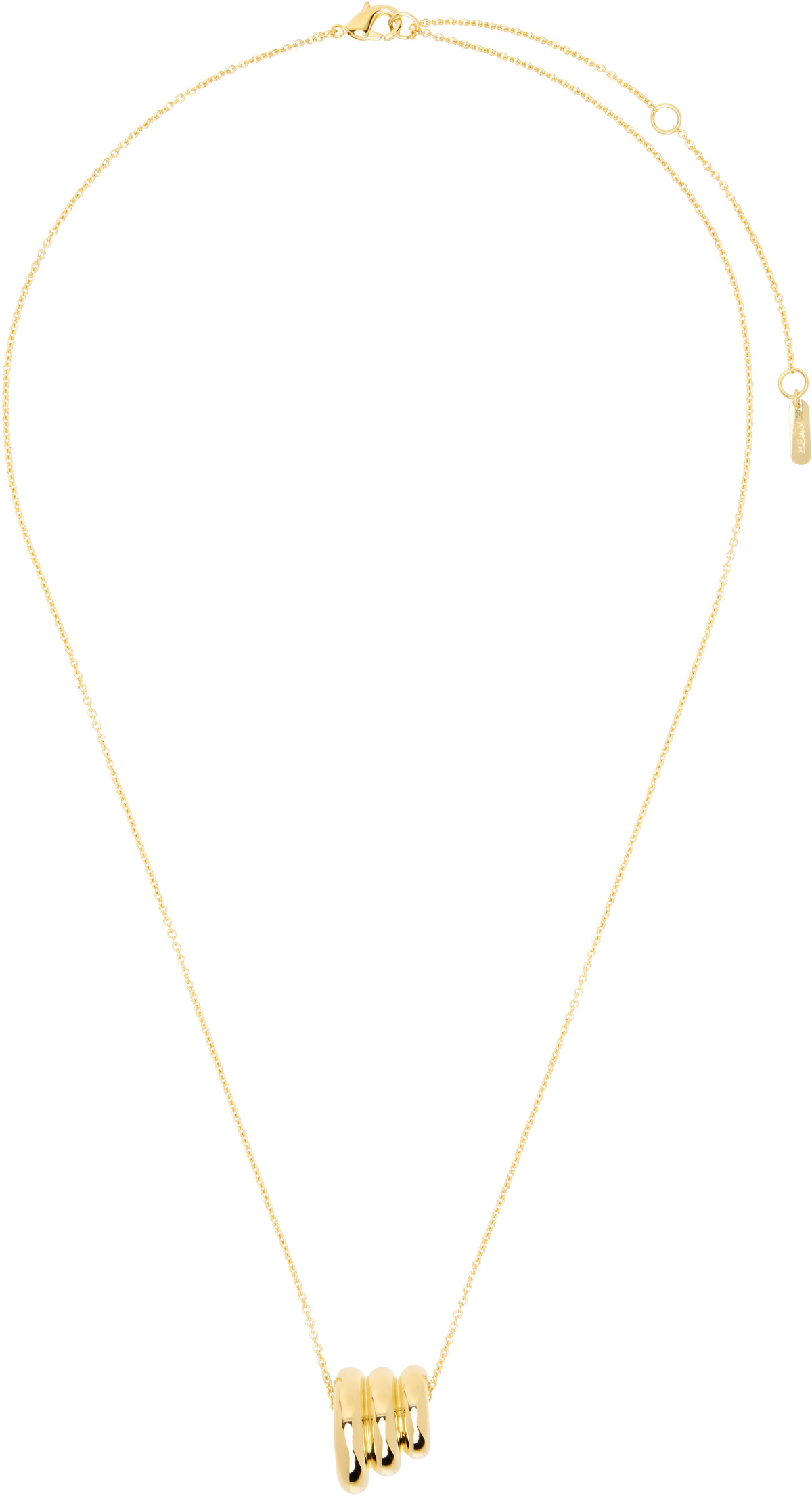 Numbering White Pearl Mini Ribbon Necklace Numbering
