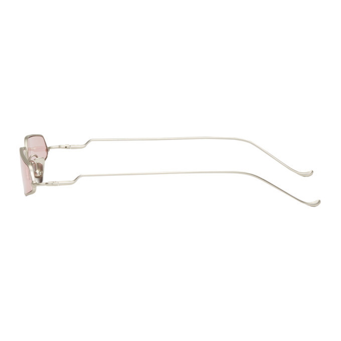 NOR Silver and Pink Dimensions Micro Sunglasses