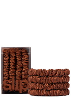 Slip Pure Silk Skinny Scrunchies - Auburn