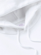 ERL - Wave Panelled Cotton-Blend Jersey Hoodie - White