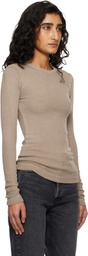 Citizens of Humanity Brown Bina Crewneck T-shirt