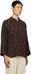 XENIA TELUNTS SSENSE Exclusive Brown Shirt