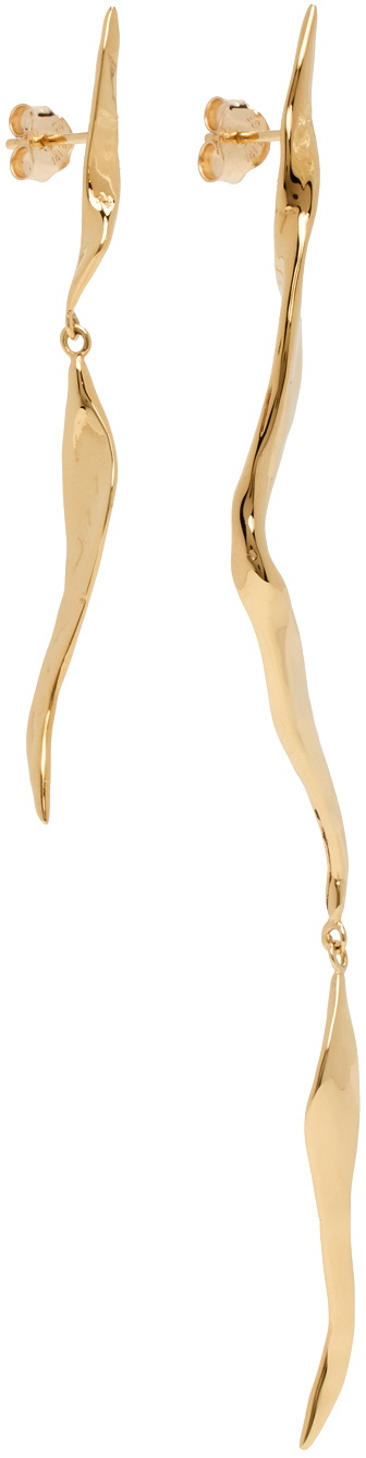 FARIS Gold Blade Drops Earrings