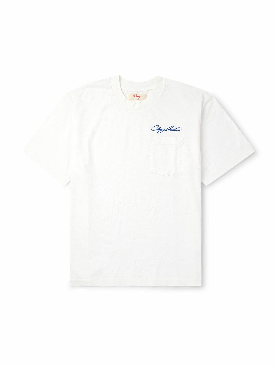 Cherry Los Angeles - Logo-Print Cotton-Jersey T-Shirt - Gray