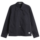 Norse Projects Men's Arresskov Compact Cotton Shirt Jacket in Dark Navy