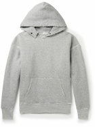 SAINT LAURENT - Distressed Cotton-Jersey Hoodie - Gray