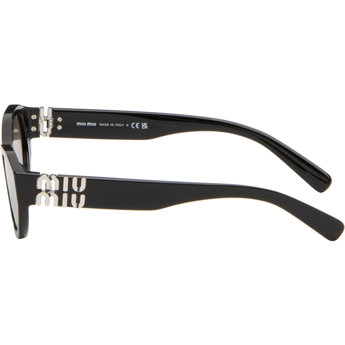 Miu Miu Eyewear Black Rectangular Sunglasses