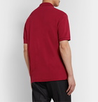 Lacoste - Cotton-Piqué Polo Shirt - Burgundy