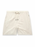 Onia - Air Straight-Leg Linen and Lyocell-Blend Drawstring Shorts - Neutrals