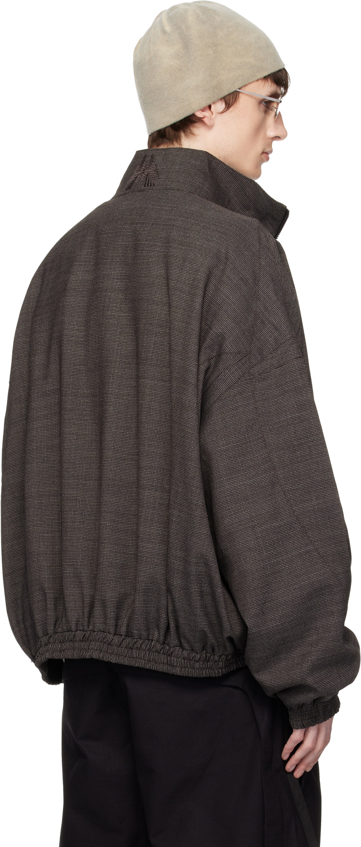 FFFPOSTALSERVICE Brown Vented OS Track Jacket