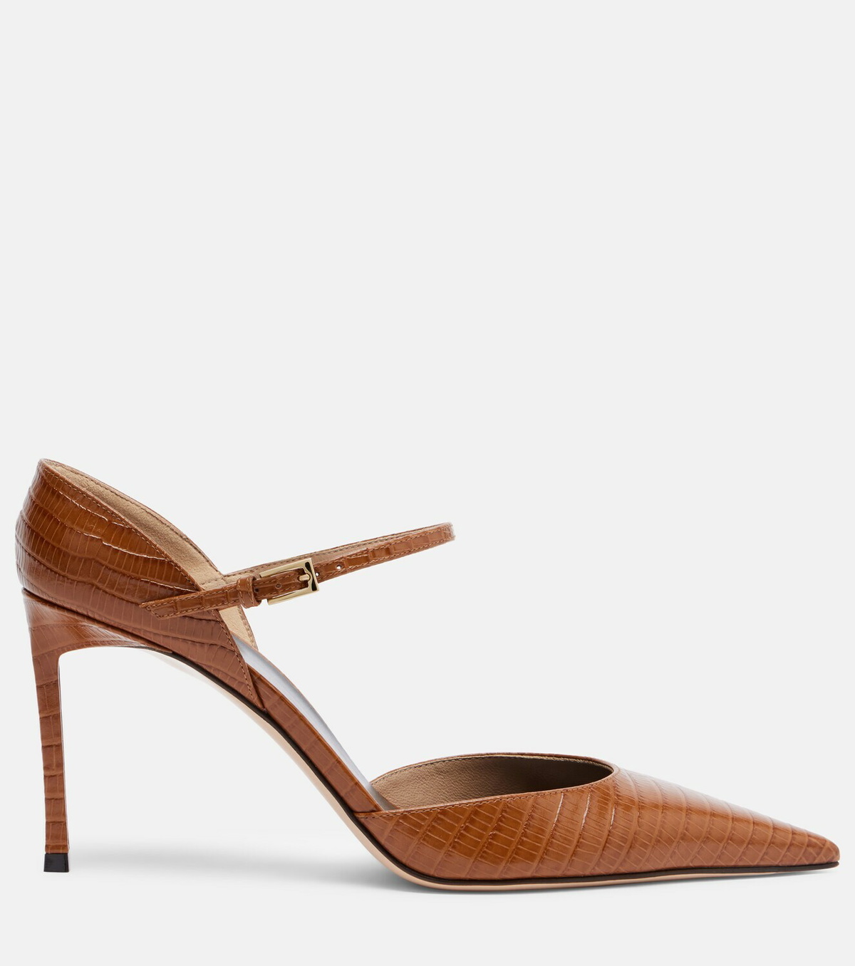 Tom Ford Vertigo snake-effect leather pumps