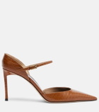 Tom Ford Vertigo snake-effect leather pumps