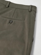 Loro Piana - Jarno Austin Straight-Leg Stretch-Cotton Twill Trousers - Green