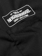 Neighborhood - Logo-Print Canvas Shirt - Black