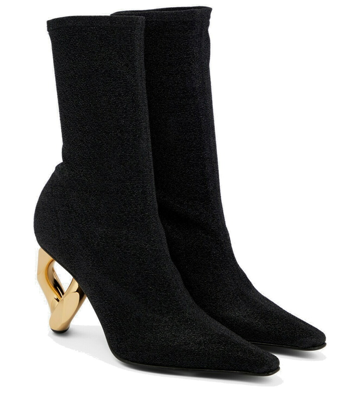 Photo: JW Anderson - Chain knit ankle boots