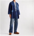 Blue Blue Japan - Sashiko Haori Patchwork Indigo-Dyed Cotton Jacket - Blue