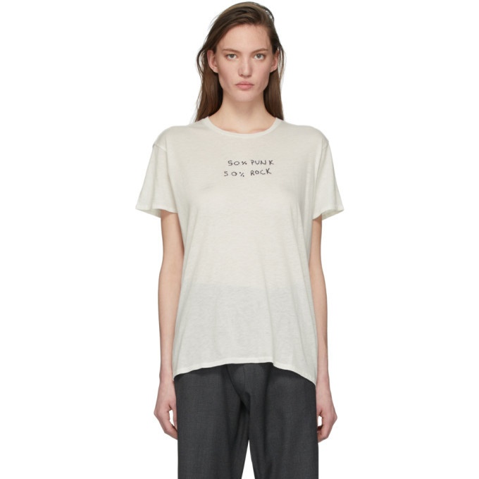 R13 Off-White Fifty Fifty Boy T-Shirt R13