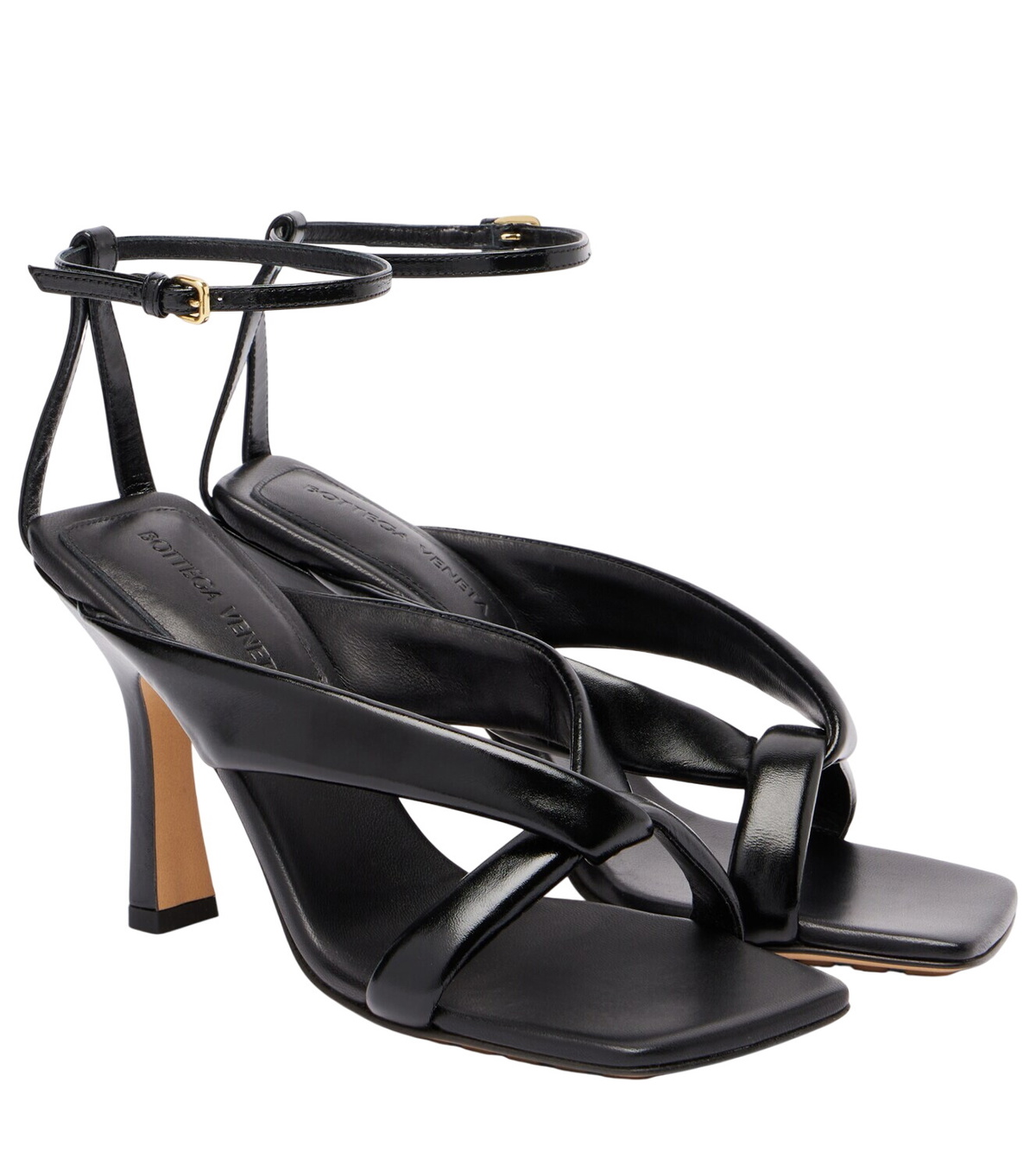 Bottega Veneta - Flash leather-trimmed sandals Bottega Veneta