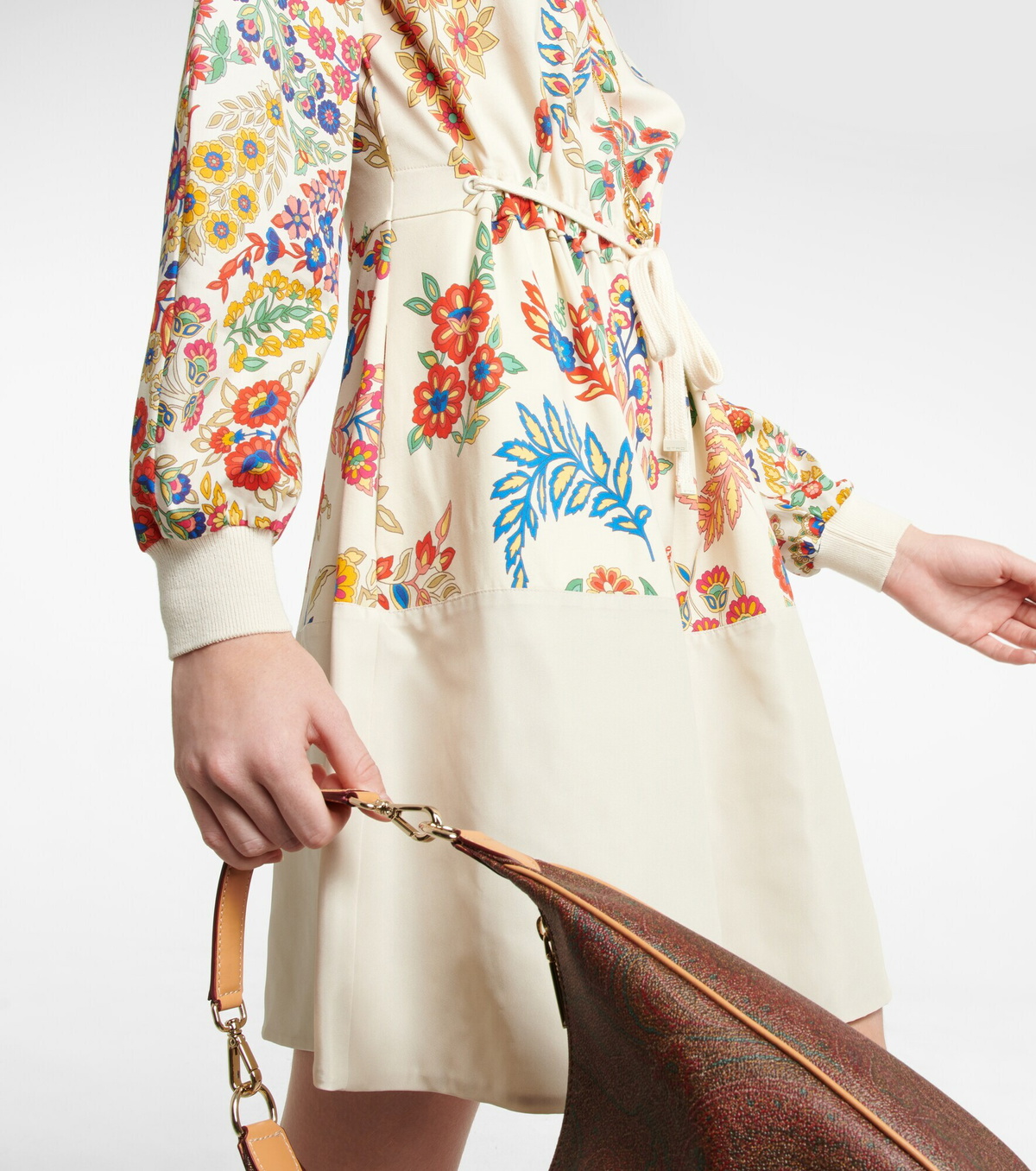 Etro - Paisley cotton jersey minidress Etro