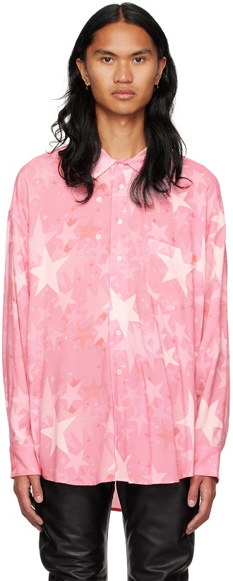 Photo: Magliano Pink Night Star Twisted Shirt