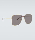 Gucci - Aviator metal sunglasses