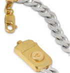 Dunhill - Sterling Silver and Gold-Tone Chain Bracelet - Silver