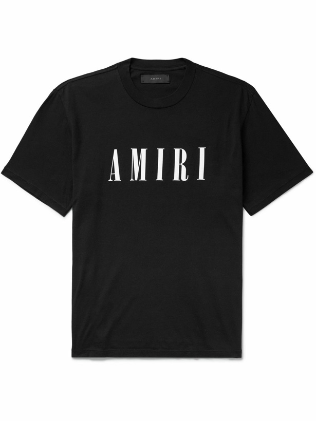 Photo: AMIRI - Logo-Print Cotton-Jersey T-Shirt - Black