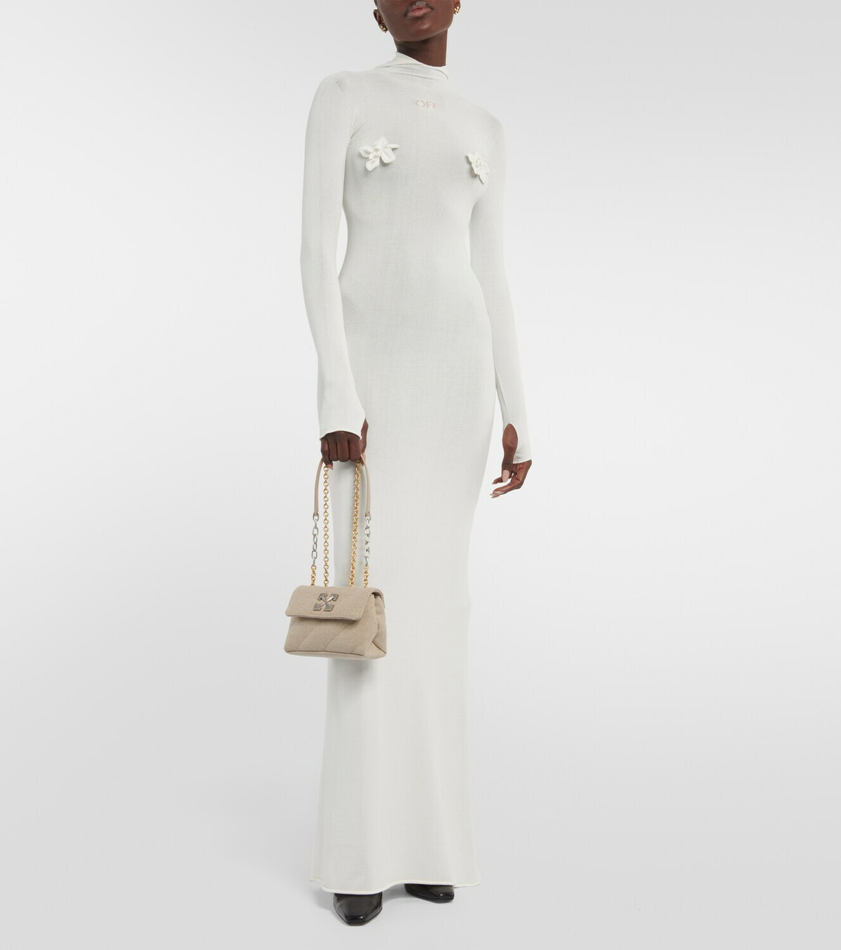 Off-White - Jackhammer 17 linen shoulder bag Off-White