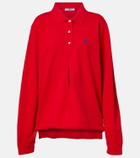 Prada Logo cotton piqué polo shirt