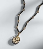 FoundRae Vivacity Element 18kt gold chain with diamond and onyx