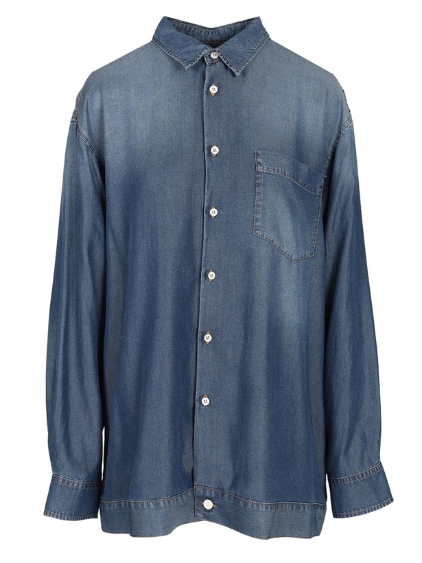 Photo: Magliano trompe-loeil Denim Shirt