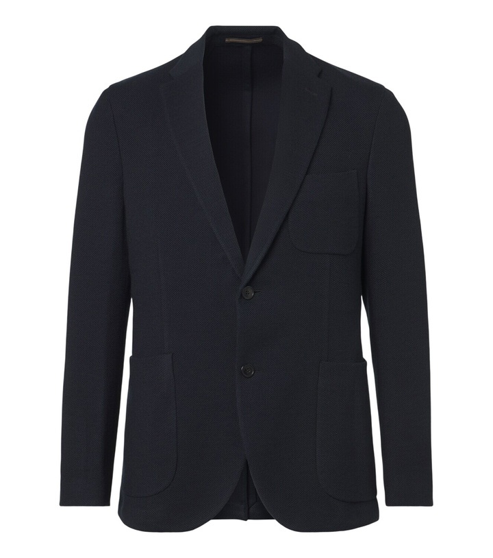 Photo: Slowear Single-breasted wool-blend blazer