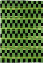 The Elder Statesman Green & Black Stretch Checker Blanket