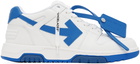 Off-White White & Blue Out Of Office Sneakers