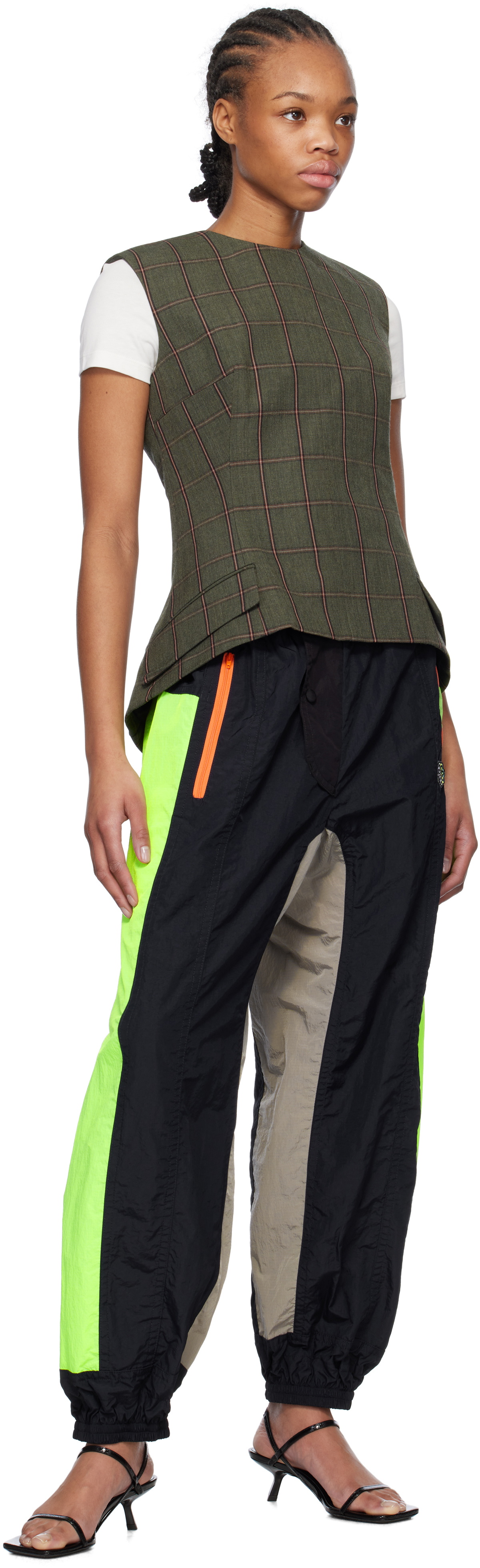 Meryll Rogge Multicolor Textured Nylon Track Pants