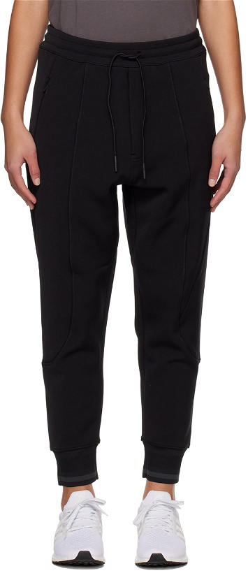 Photo: Y-3 Black Relaxed-Fit Lounge Pants