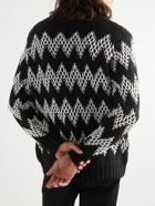 Missoni - Logo-Appliquéd Crochet-Knit Wool Cardigan - Black