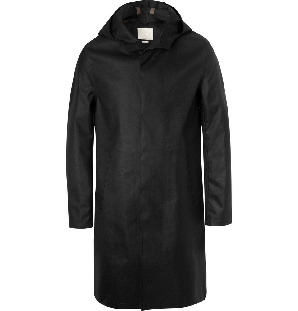 Mackintosh NORFOLK Black Waxed Cotton Coat