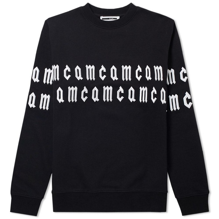 Photo: McQ by Alexander McQueen Repeat Logo Embroidered Sweat Black