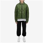Cole Buxton Men's Quilted Ripstop Overshirt in Dark Green