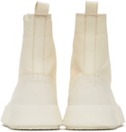 AMBUSH Off-White Leather Mix Hi Sneakers