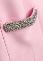 Rebecca Vallance Nemy Crystal-embellished Crepe Mini Dress Light Pink