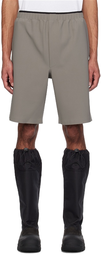 Photo: GR10K Taupe Taped Bonded Shorts