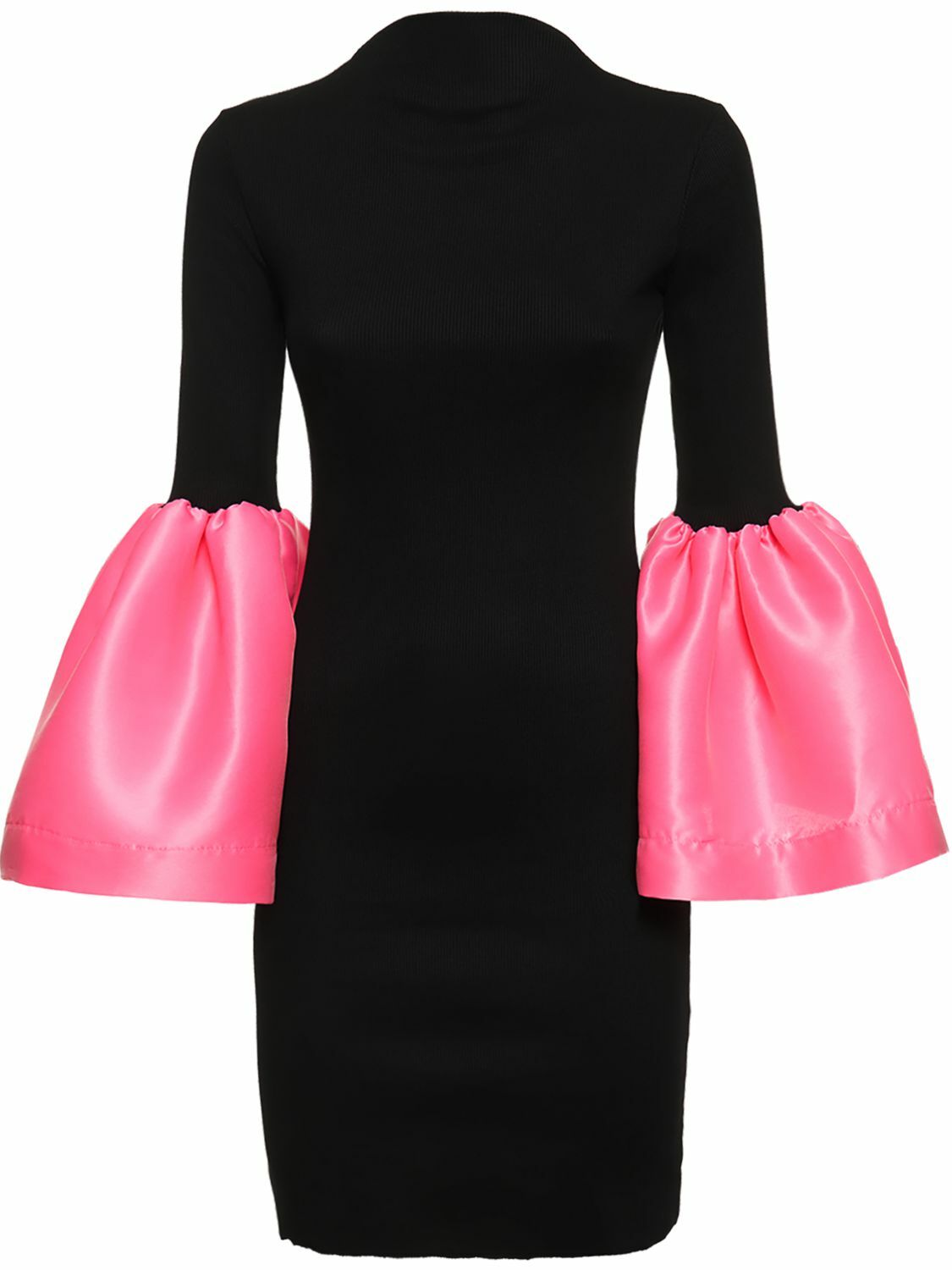 MARQUES'ALMEIDA Jersey & Ruffled Taffeta Mini Dress