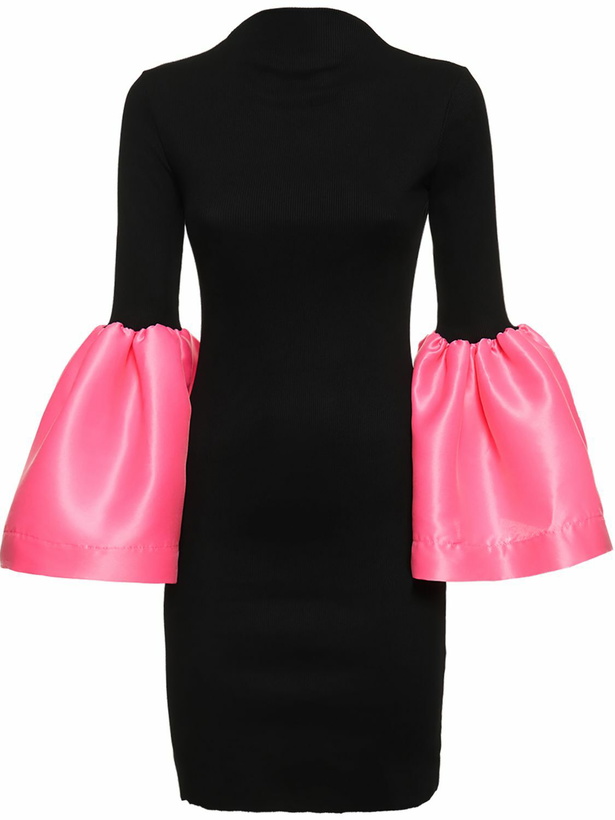 Photo: MARQUES'ALMEIDA Jersey & Ruffled Taffeta Mini Dress