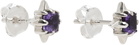 Stolen Girlfriends Club Silver Punk Rose Stud Earrings