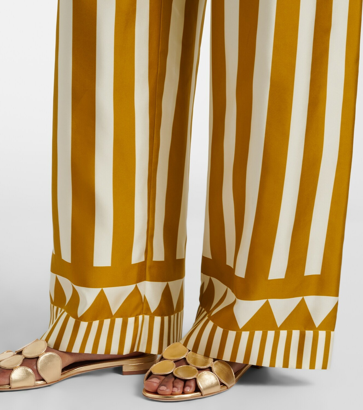 Eres Pacha striped silk twill palazzo pants