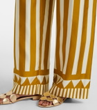 Eres Pacha striped silk twill palazzo pants