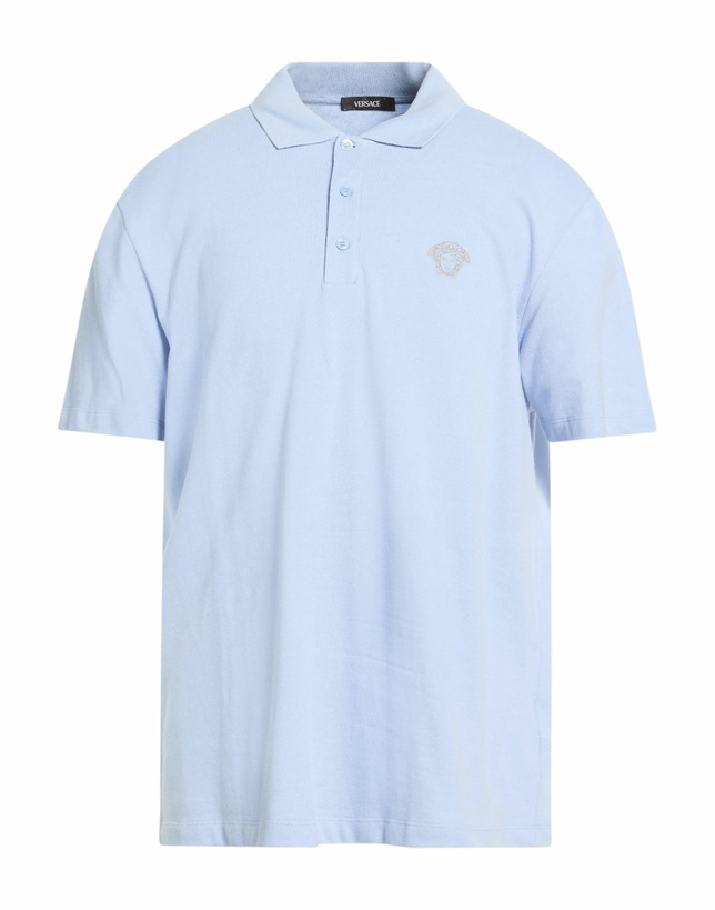 Photo: Versace Mens Polo shirt Sky in Blue