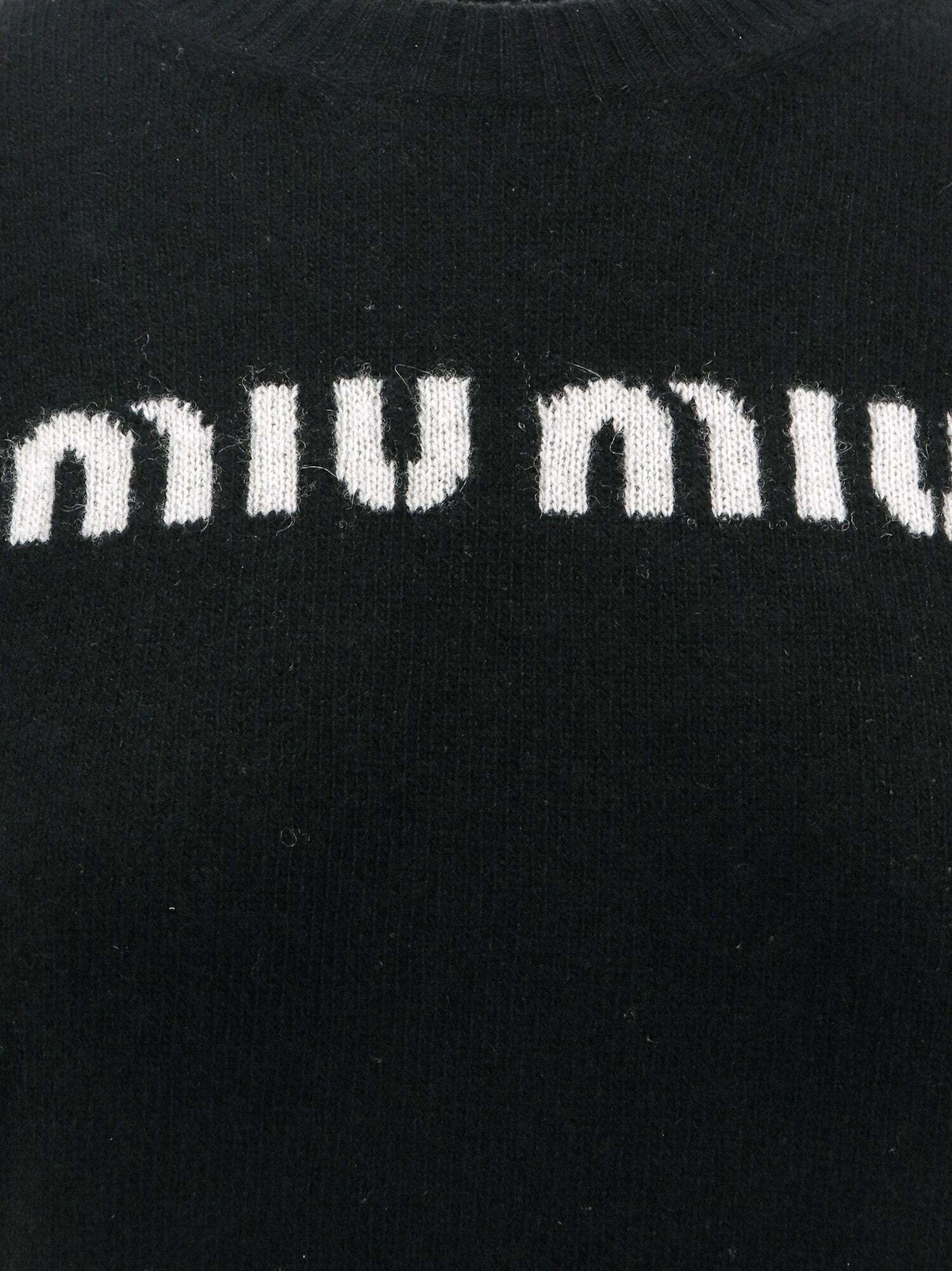 MIU MIU ブラック クルーネック セーター 21933857_51711843_1000.jpg